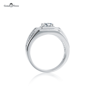 Elegant pave style  Moissanite Ring