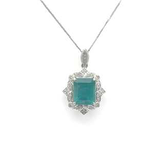 Celeste Verde Emerald Statement Pendant