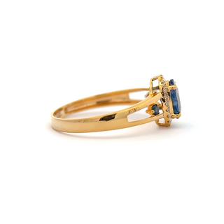 Royal Crest Sapphire Diamond Ring