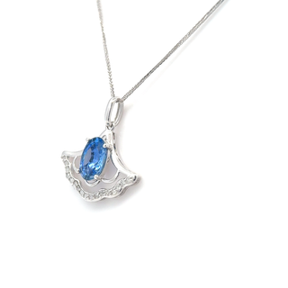 Classic Oval Sapphire Pendant