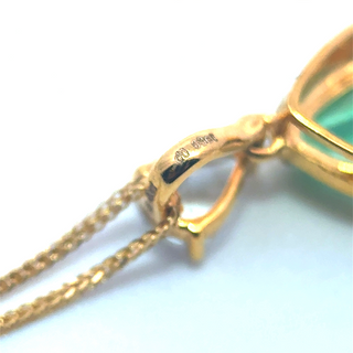 Emerald Aquamarine Duo Pendant