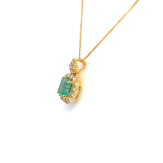 Verdant Grace Emerald Pendant