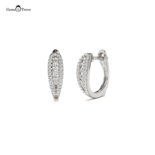 Dazzling Diamond Encrusted Hoops