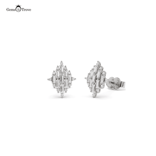 Symmetrical Baguette Diamond Earrings