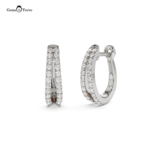 Elegant Double Row Hoop Earrings