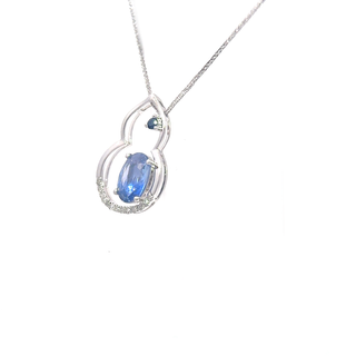 Infinity Sapphire Pendant