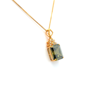 Brilliant Sphene Fire Pendant