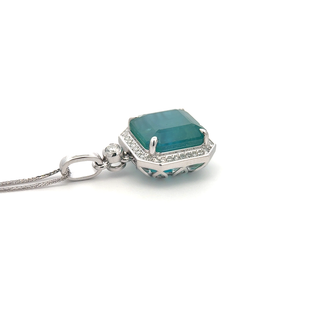Aurora Crest Grand Emerald Pendant
