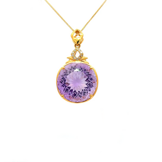 Amethyst Regal Round Pendant