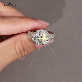Sparkling Ice Moissanite Ring