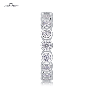 Eternal Shine Moissanite Bezel Infinity