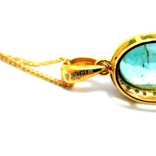 Emerald Petite Oval Pendant