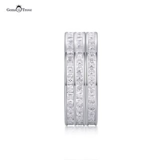 Princess Cut Moissanite Eternity Band