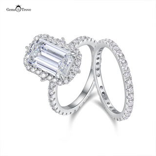 Moissanite Engagement Ring Emerald Cut