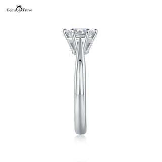 Radiant Solitaire Moissanite Ring