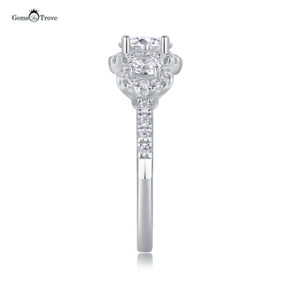 Timeless Halo Moissanite Ring