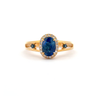 Royal Crest Sapphire Diamond Ring