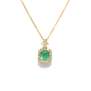 Verdant Grace Emerald Pendant