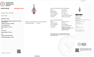 Pink Spinel Sleek Rectangle Pendant