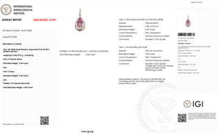 Pink Spinel Radiance Bar Pendant