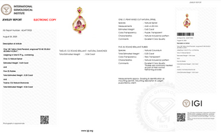 Harmony Spinel Ruby Ribbon Pendant