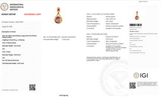 Purple Spinel Glow Pendant with Ruby Accent