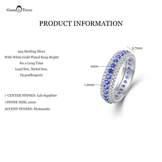 Sapphire Eternity Band Timeless Elegance