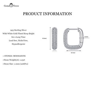 Splendente Moissanite Cerchi