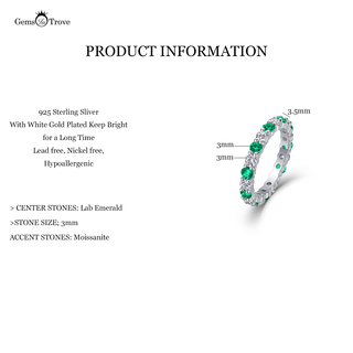 Emerald Eternity Band Sparkle classic
