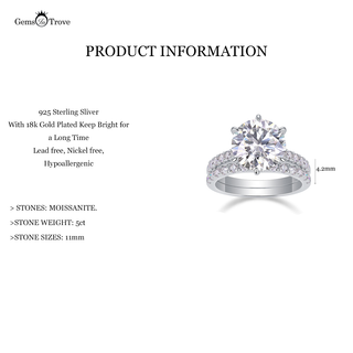 Round Moissanite Engagement Ring Stacks