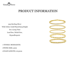 Moissanite Tennis Bracelet Stacking Set