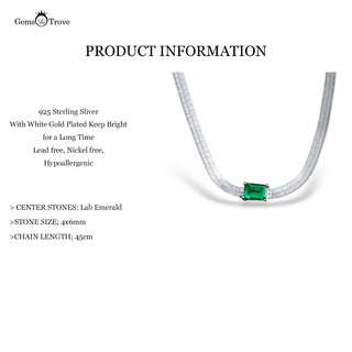 Lab Grown Emerald Necklace Luxury