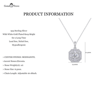Aurora Charm Moissanite Pendant