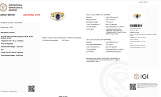 Royal Crest Sapphire Diamond Ring