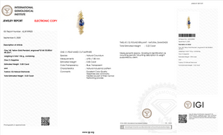 Pear Sapphire Luxury Pendant