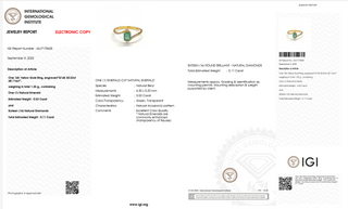 Emerald Grace Élitaire Ring