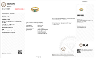 Emerald Serenità Vintage Ring