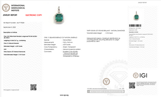 Aurora Crest Grand Emerald Pendant