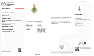 Emerald Serene Drop Pendant