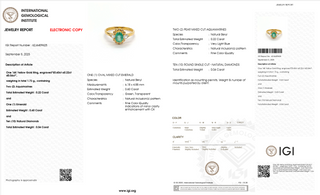 AquaVerde Trilo Emerald Ring