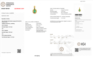 Celeste Verde Emerald Pendant