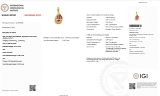 Pink Spinel Drop Pendant