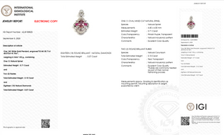 Pink Spinel Ruby Halo Pendant