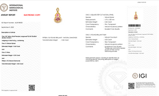 Square Pink Spinel Ruby Accent Pendant