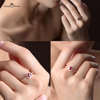 Diamond and Ruby Ring Glamour